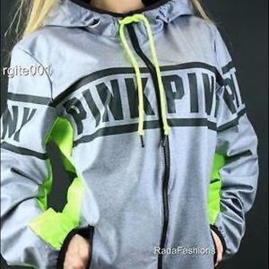 Pink victoria’s Secret windbreaker